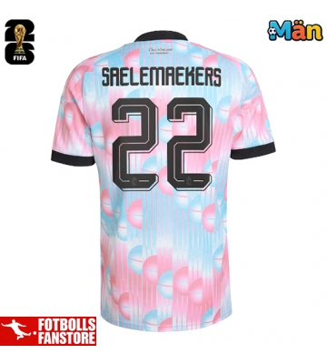 Belgien Alexis Saelemaekers #22 Bortatröja VM 2026 Kortärmad